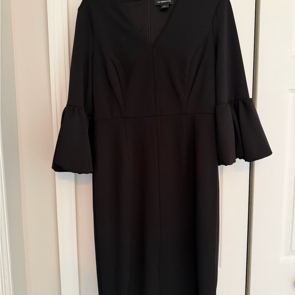 Liz Claiborne Black Long Sleeve Dress
